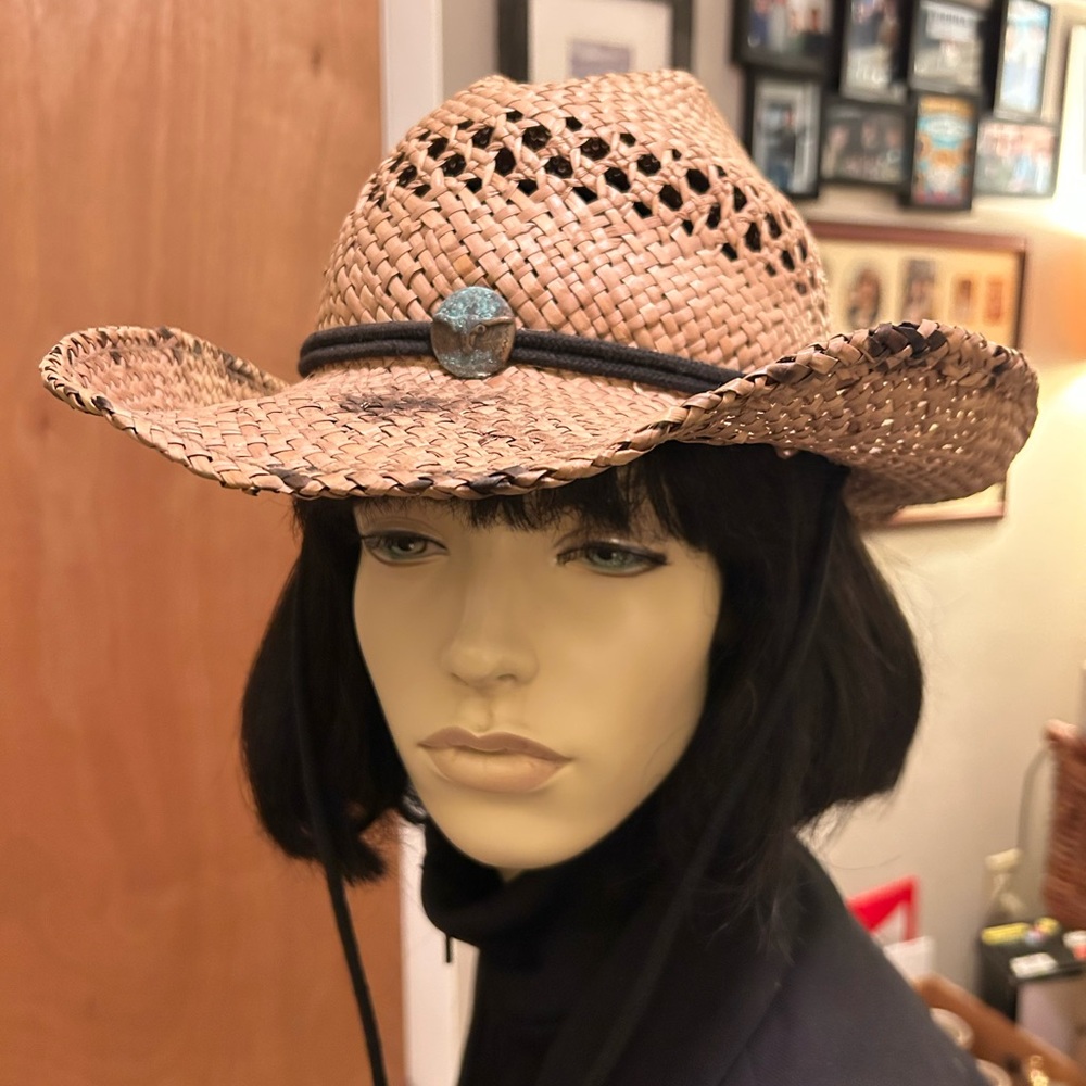 Dorfman Pacific Vintage Straw Cowboy Hat size L/XL